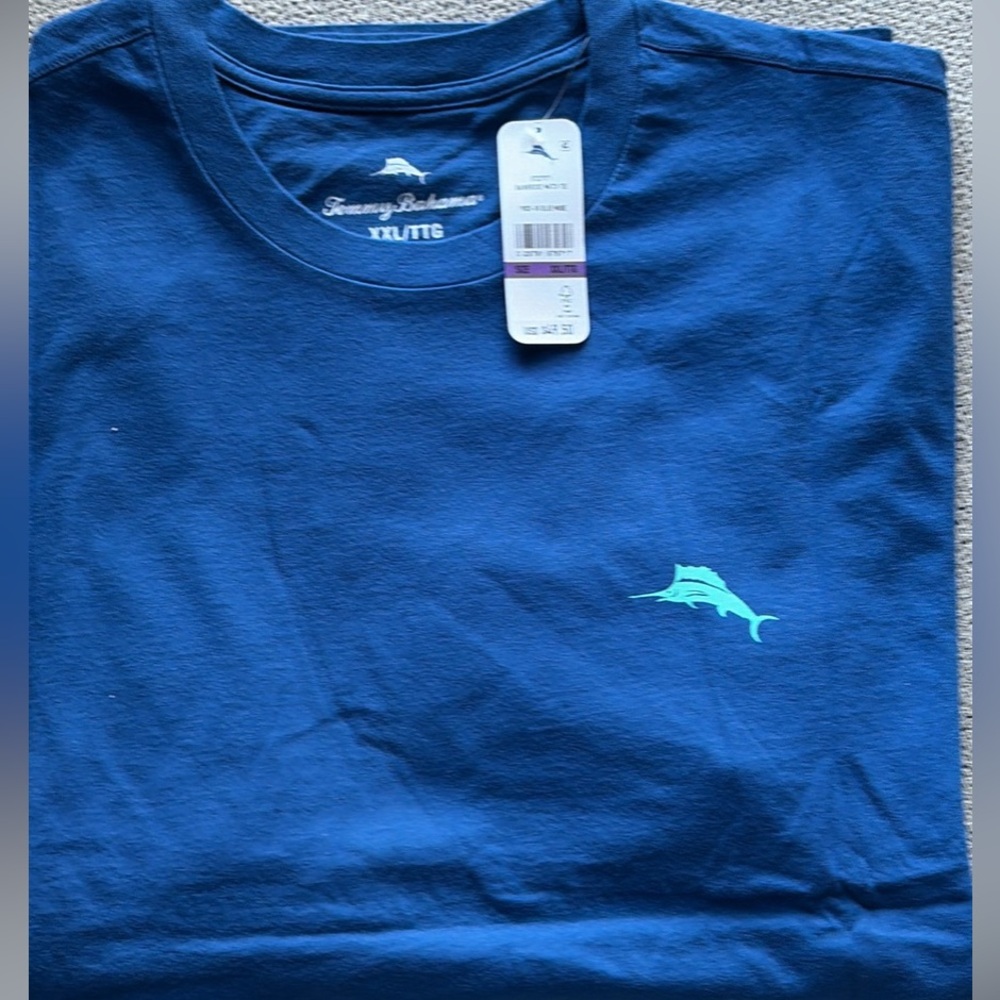 TWO Tommy Bahama Navy Blue Short Sleeve Tee